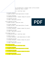 Easy 1. Which Is The Correct Accounting For A Finance Lease in The Accounts