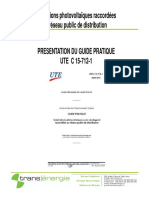 Installtions Photovoltaiques Raccordees Au Reseau Public de Distribution PDF