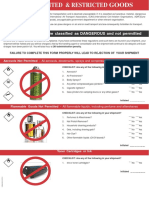 The Following Goods Are Classified As DANGEROUS and Not Permitted