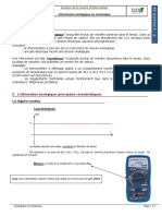 Cours - Caractérisation de L'information Analogique Et Numérique