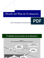 Diseño de Plan de Evaluacion