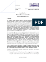 P B N - 1 Vietnam's Macroeconomic Instability: Causes and Policy Responses I. Overview