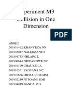 Experiment M3 Collision in One Dimension