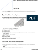 Calculate No of Street Light Poles - Electrical Notes & Articles