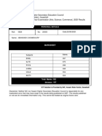 Assam Higher Secondary Education Council Bamunimaidam, Guwahati HS Final Year Examination (Arts, Science, Commerce), 2020 Results