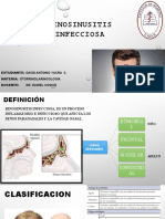 RINOSINUSITIS INFECCIOSA (Caso Clínico)