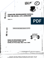 Computer Programming Manual For The JOVIAL (J73) Language (1981) AD-A101 061