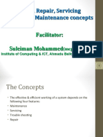 Installation, Repair, Servicing &computer Maintenance Concepts Facilitator: Suleiman Mohammed