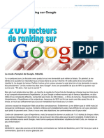 Refeo 200 Facteurs Ranking Google