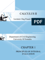 CH 1 PRINCIPLES OF INTEGRAL EVALUATION