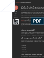 Flash Manual, Cálculo Potencia Del