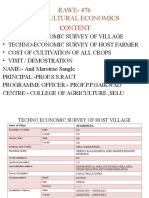 RAWE-476 Agricultural Economics: Content