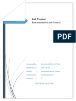 Lab Manual: Instrumentation and Control