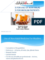 Guidelines For Use of Non-Halal Medicines For Muslim Patients