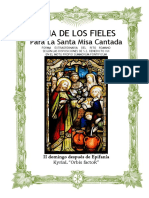 II Domingo Después de Epifanía. Guía de Los Fieles para La Santa Misa Cantada. Kyrial Orbis Factor