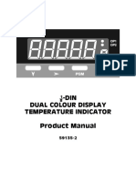 Din Dual Colour Display Temperature Indicator Product Manual