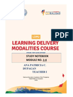 Study Notebook Module No. 1-4: Ana Patricia C. Dupagan Teacher I