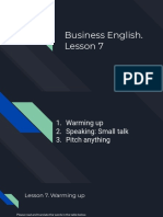 Business English. Lesson 7 PDF