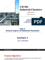 CH-504 Industrial Chemistry: Semester V