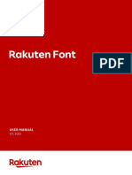 Rakuten Font: User Manual