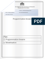 Programmation Lineaire PDF