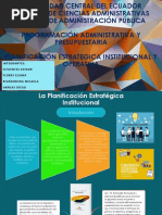 La Planificación Estratégica Institucional