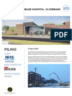 Case History Regarding Use of Continuous Helical Displacement (CHD) Piles For Golden Jubilee Hospital, Glasgow