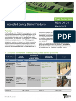 Road Design Note 0604 Accepted Safety Barrier Products 03 2020