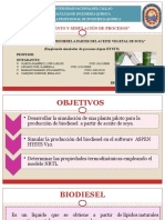 Produccion de Biodiesel Aspen Hysys