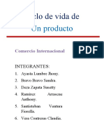 Ciclo de Vida de Un Producto