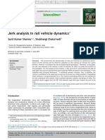 Jerk Analysis in Rail Vehicle Dynamics