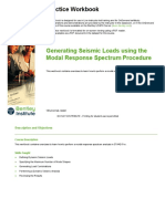 Practice Workbook: Generating Seismic Loads Using The Modal Response Spectrum Procedure