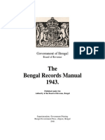 The Bengal Records Manual 1943