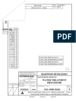 DAEWOO H.N0.2210/1: Water Treatment Procedure