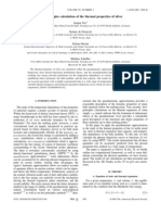 First-Principles Calculation of The Thermal Properties of Silver