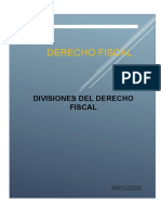 Mapa de La Division Del Derecho Fiscal