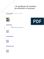 Gelificación de Emulsiones de Caseinato de Sodio Como Alternativa A Las Grasas Trans