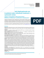 Effects of Systematic Bisphosphonate Use in Patients Under Orthodontic Treatment: A Systematic Review