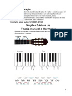 Apostila Noções Básicas de Teoria Musical e Harmônia Atual PDF