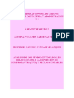 Análisis de Los Fundamentos Legales Relacionados A La Expedición de Comprobantes (Cfdi) y Reglas Contables.