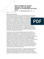 Fouling-Resistant Coatings For Reverse Osmosis Membranes: Gas and Liquid Permeation Studies On Morphology and Mass Transport Effects