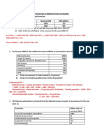 Numericals On National Income Accounting 2019-20