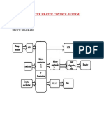 Water Heater Control System:: Block Diagram