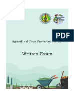 Written Exam: Agricultural Crops Production NC III