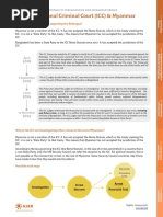 The International Criminal Court (ICC) & Myanmar