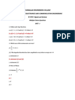 Signals and Systems-REVISION MCQ