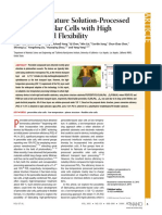 Low-Temperature Solution-Processed Perovskite Solar Cells With High Efficiency and Flexibility