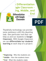 Triple Differentiation in Google Classroom - Beginning, Middle and End by Lourdes