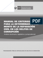 Manual de Criterios para La Determinación Del Monto de La Reparación Civil en Los Delitos de Corrupción PDF