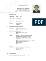 Example of CURRICULUM VITAE